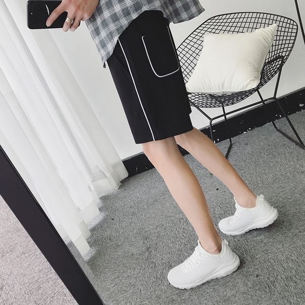 

shorts men's shorts casual summer new trend loose five point pants korean straight summer sports casual pants gh7a1, Blue