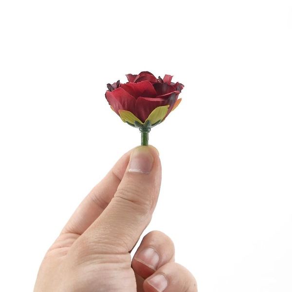 

10pcs european artificial silk peony flower heads for wedding home party decoration diy bride bouquet mini fak sqcyea