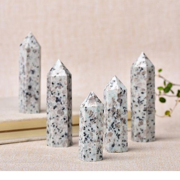 

1pc natural crystal point healing stone tower tianshan blue quartz wand beautiful ornament for home decor energy stone jllayf, Black