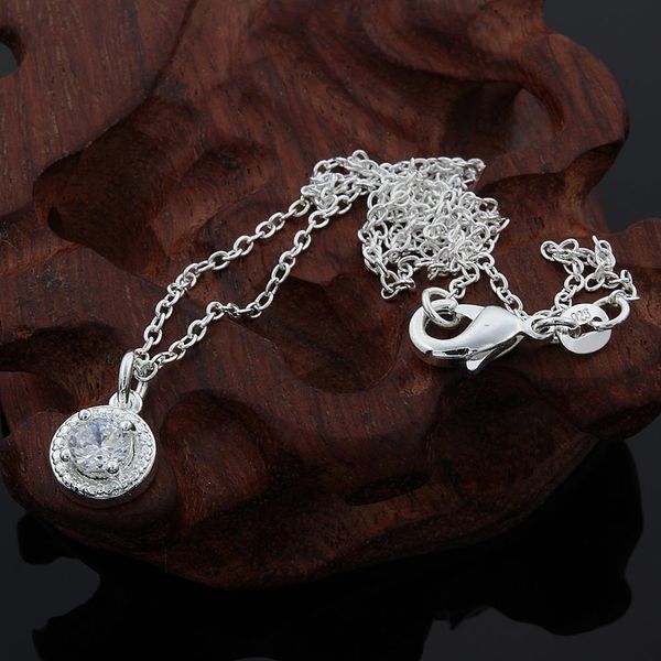 

new listing elegant charm women lover gift silver color shiny crystal zircon necklace sweet style h bbyqow