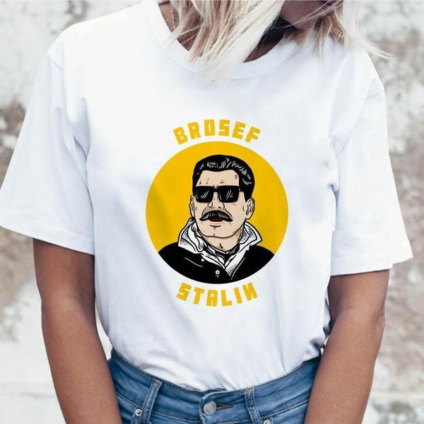 

сталина футболка harajuku корейская женская футболка футболка tshirt ulzzang тройник одежда смешные графические женщины вершины для, White