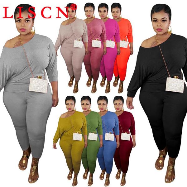 

2020 new fashion two piece set women plus size casual fashion strapless two-piece nightclub clothes k5726, Gray