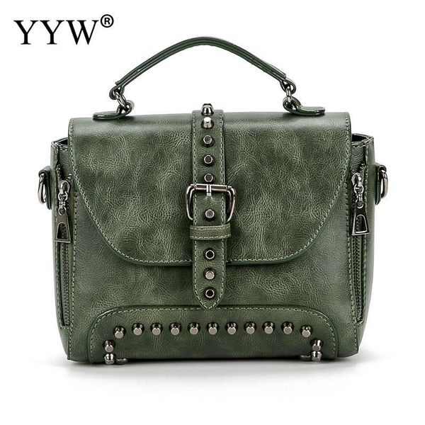 

crossbody bags for women messenger bags 2020 vintage leather handbags women rivet small shoulder sac