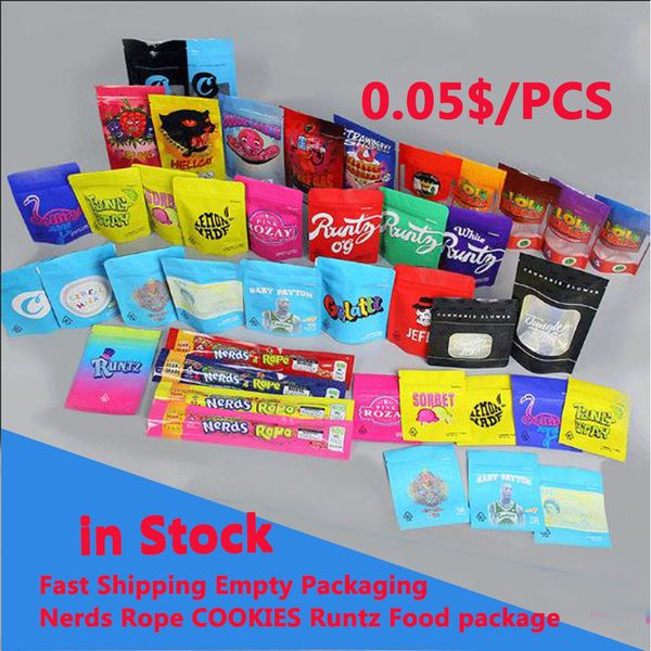 

more type empty errlli gushers rope dope flav dank gummies edible packaging chuckles medibles nerds rope cookies jungle boys bags runtz bags