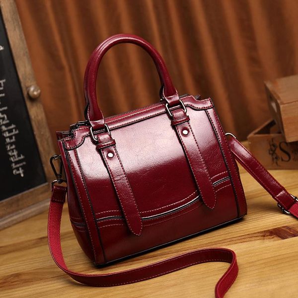 

vintage tote bags genuine leather women handbags multi-functional women leather bags mochila bolsas casual new t49
