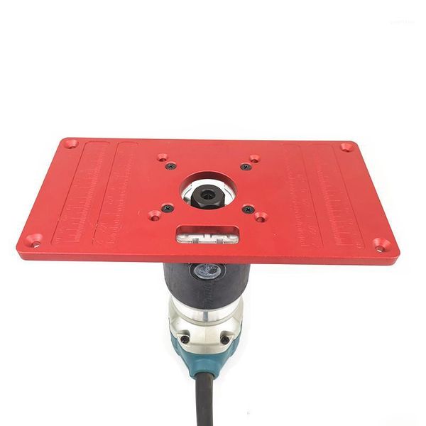 

rt0700c aluminum plate wood router table insert plate for woodworking trimmers routers diy engrving machine1