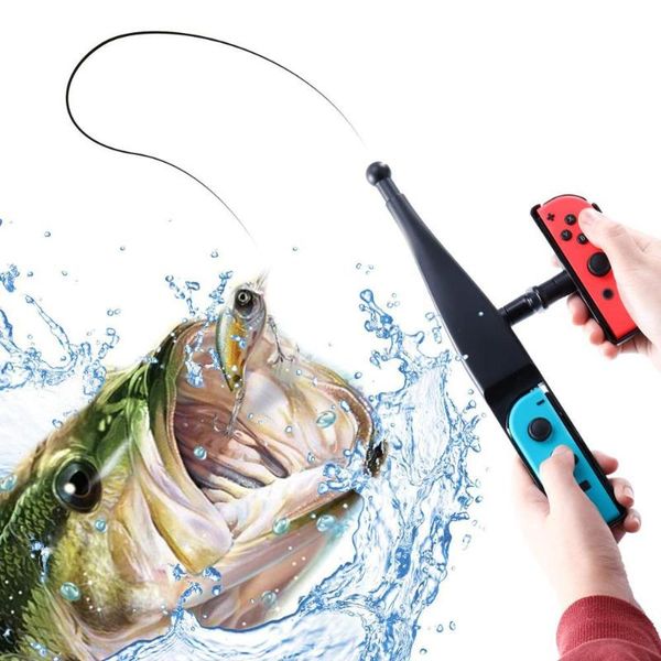 

beesclover game handgrip game accessories handle joypad stand holder fishing rod pole for switch joy-con r15