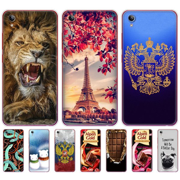 

silicon vivo y91c 6.22 inch case soft tpu back protective phone cover for y91 c vivoy91c printing coque bumper shell