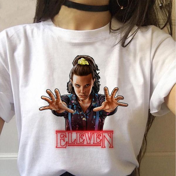 

stranger things season 3 t shirt women upside down tshirt eleven female graphic grunge t-shirt femme tee shirts funny clothing jllfeu