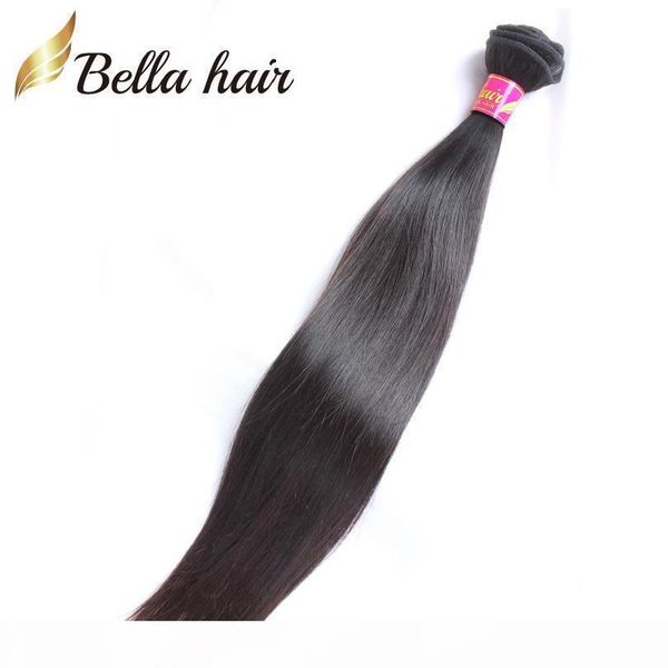 

virgin indian straight hair bundles natural color double weft hair weaves 2 bundles 8-30inch human hair extension ing, Black
