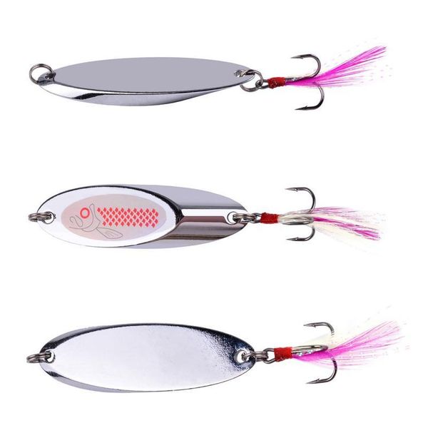 

7/14/22g/28g/42g artificial laser beveled sequins sequined silver spoon lure fishing baits sea lures tool for wobbler qylahk