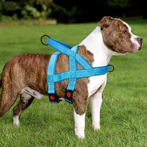 

reflective no pull dog harness vest nylon adjustable pet harness soft padded harnesses for medium large dogs pitbull jllbcl