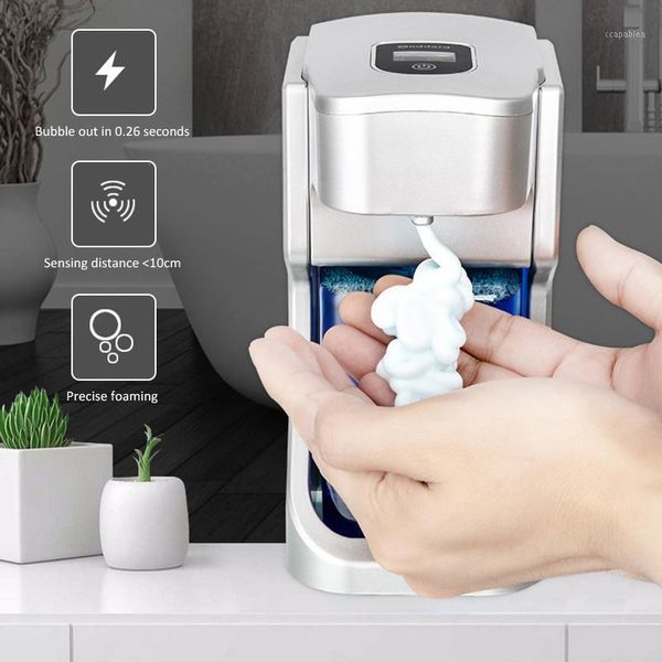 

500ml touchless waterproof foam liquid dispenser automatic soap dispenser sensor hand washer soap hand sanitizer1
