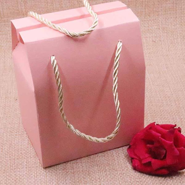 

20pcs paper clear heart window box multi color paper candy boxes with handle snack cookie chocolates gifts box for wedding wmtval xhhair