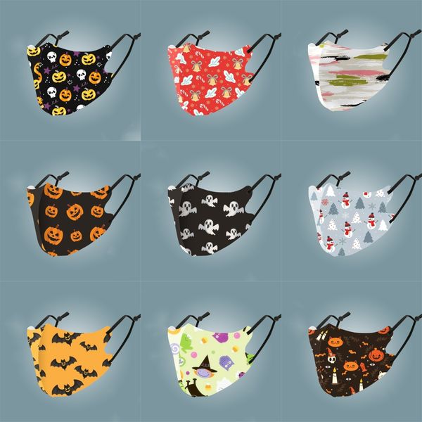 

face maskface mask cartoon printed masks can wash prective breathable spring summer#463, Black