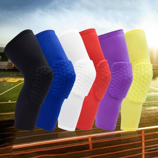 

elbow & knee pads 1pc pad sleeve long protector protective cover for outdoor fitness climbing basketball football cycling breathable leg, Black;gray