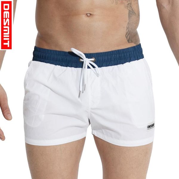 

men's swimming trunks nylon quick dry loose swwimwear liner mesh board shorts swim drawsting men swimsuits sweat running joggers