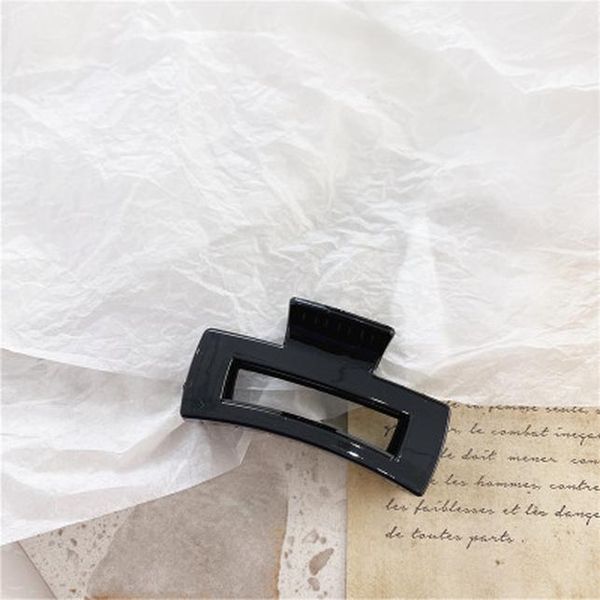 

aomu прямоугольник волос когти solid color plastic grab волос клипы женщин корейский аксессуары для волос для девочек ванна хвостик holder s, Golden;white