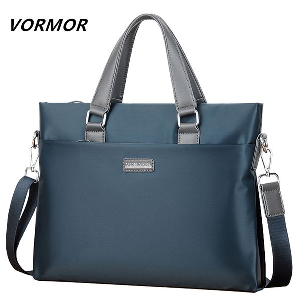 

vormor brand business men briefcase waterproof 14 inches lapbag casual man handbag fashion shoulder bags