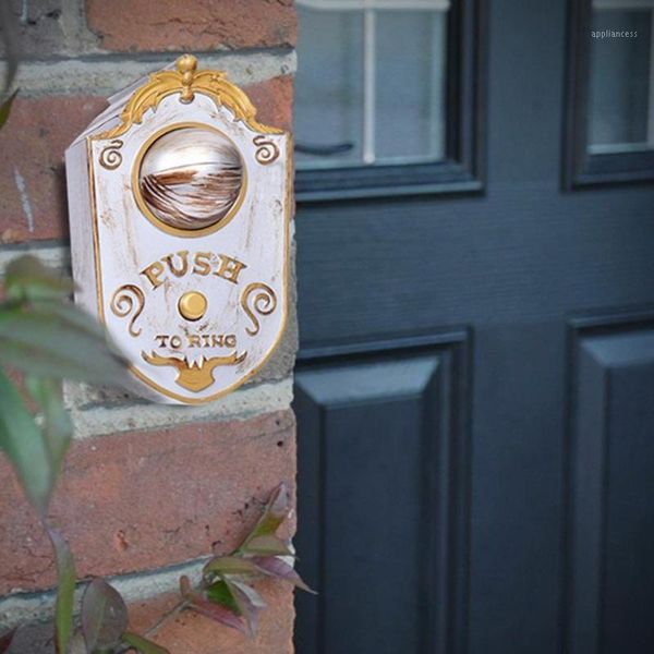 

hfes halloween one-eyed doorbell decoration ghost's day glowing hanging wholedoor hanging plastic doorbell eyeball white1
