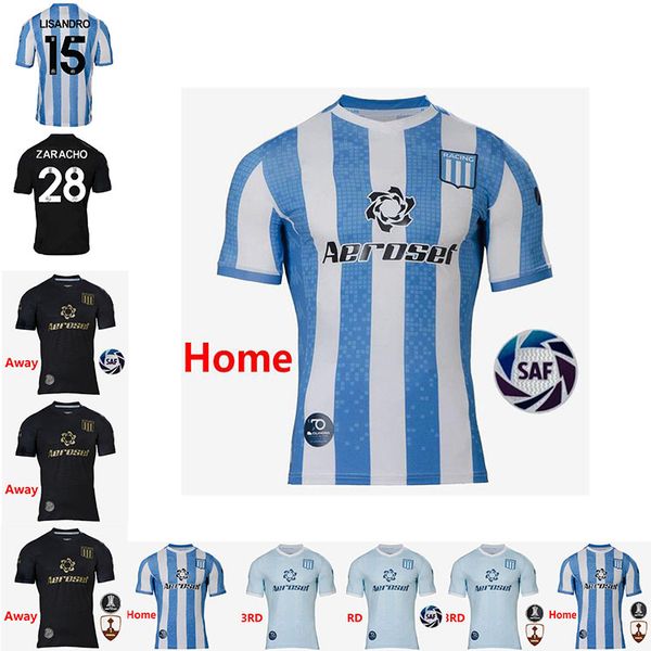 

argentina athletic club football shirt # 7 fertoli # 10 rojas 20 21 men's football shirt racing club custom football uniform, Black;yellow