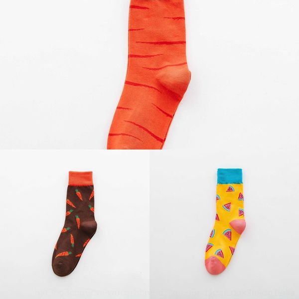 

nnsvq trendy brand and jacquard cotton women's mid-length socks cotton new jacquard cartoon autumn socks winter bjsoz, Black