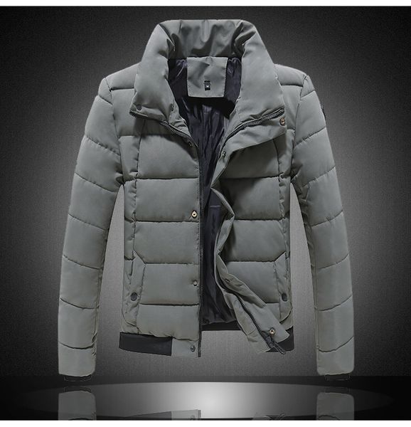 

coat 2020 new thiened men's winter down short cotton jaet, Black