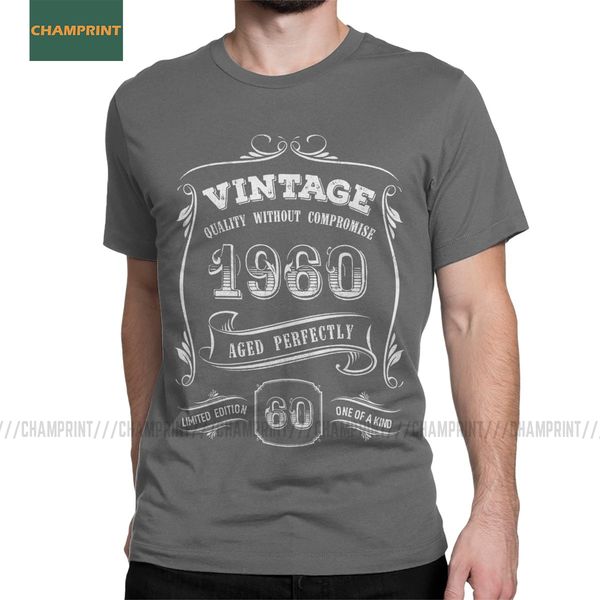 

gold vintage 1960 aged perfectly 60th birthday gift short sleeve 60 years old sport hooded sweatshirt hoodie men t shirt