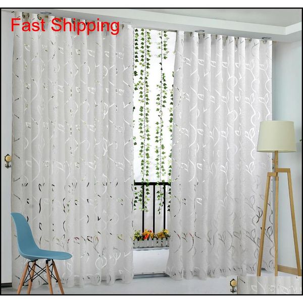 

floral vine leaf partition curtain polyester modern curtains for living room balcony window qylyhe bde_luck