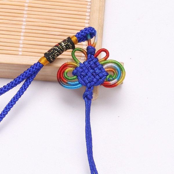 

10pcs chinese knots tassels weaving hang rope jewelry accessories diy hand crafts decor pendants materials color butterfly line h qyltio