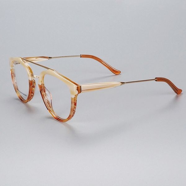 

hand made acetate glasses frame man women fashion trendy cat eye optical eyeglass frames male spectacles k9203, White;black
