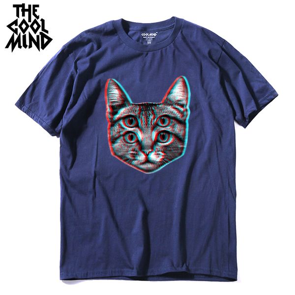 

casual short sleeve summer cat print loose knitted fashion mens tshirt male s sport hooded sweatshirt hoodie men t shirt
