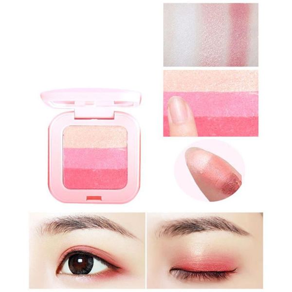 

eye shadow brand makeup pro 3 color eyeshadow palette cosmetics long lasting mineral powder pigmented nude matte