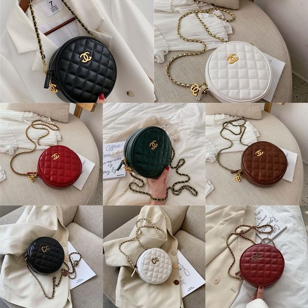 

ntu7e cross women 2020 summer new chic small xiangfeng lingge small chain bag mini round bag ez5n9