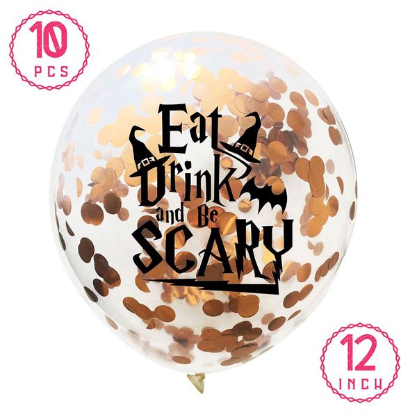 

amawill halloween skeleton skull latex confetti balloon halloween party decoration helium balloons kids toys bar party decor qyltgt mywjqq