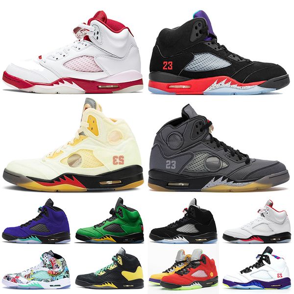 

2020 pink foam white off fire red jumpman 5 5s mens satin jordan retro basketball shoes 3 black muslin oregon ducks trainers, White;red