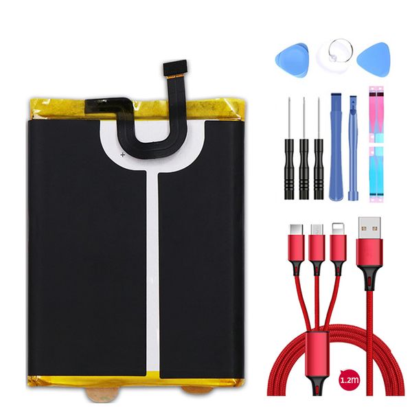 

battery 6580mah replacement for blackview bv6800 pro ip68 waterproof mt6750t smart phone+usb cable+toolkit