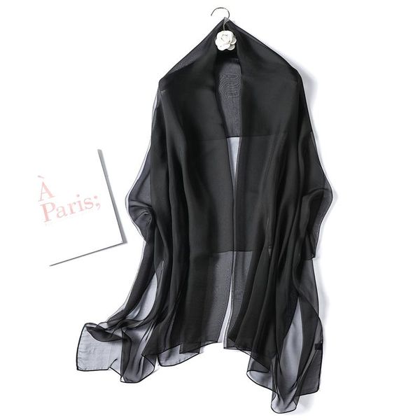 

2020 новая весна лето шарф женщин мода твердые классический большой размер леди шелковые шарфы hijabs foulard женский пляж палантины wmtwsf, Blue;gray