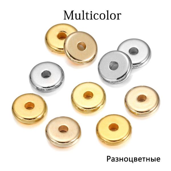 

150 шт. лот отверстие 2,0 мм золотой плоский круглый ccb пластиковый бусин spacer свободные бусы ручной работы diy браслет ювелирные изделия