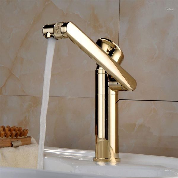 

vidric basin faucet water tap bath 360 degree swivel gold bathroom single handle sink mixer and cold c1 faucets