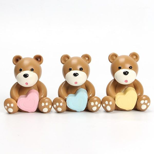 

resin cartoon doll home decoration ornaments bear love series party dessert table scene decoration home desksmall ornaments1