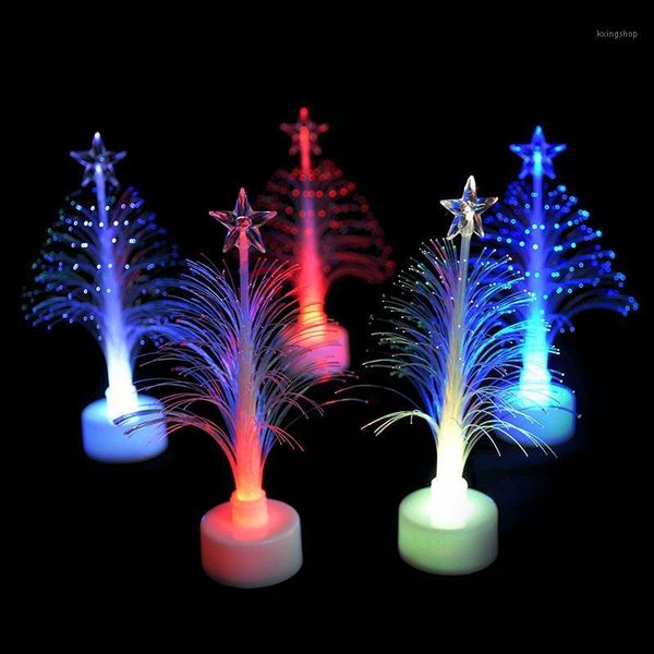 

colorful led decorative lights-up fiber color mini christmas tree acrylic christmas night lights gift for home decoration1