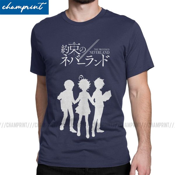 

men's yakusoku no neverland funny short sleeve the promised neverland emma norman ray sport hooded sweatshirt hoodie men t shirt