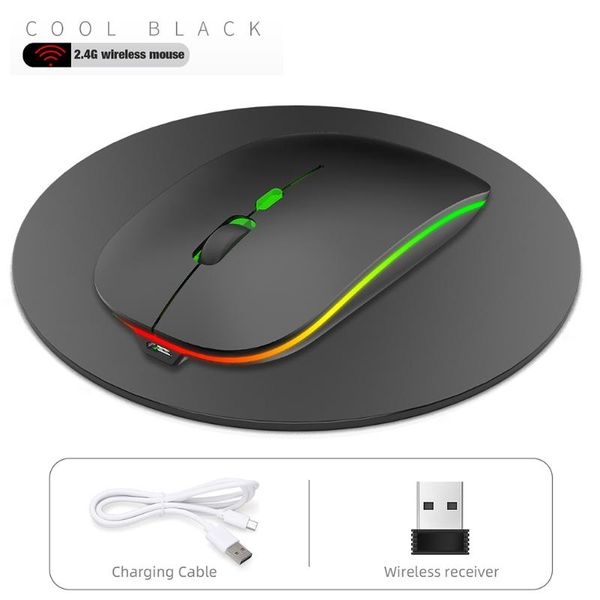 

mice optical rechargeable low noise deskpc 2.4ghz colorful lighting 1600dpi notebook for lapintelligent wireless mouse gaming