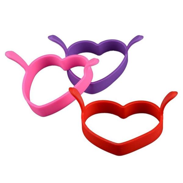 

heart shape sile egg tools pancake mold fried egg mold pancake rings form for eggs kitchen kitch jllzep