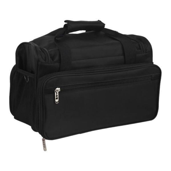 

1pcs black hairdressing bag large capacity hair stylist cosmetic organizer grooming toiletry travel toiletry travel bag