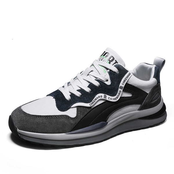 

live broadcast fashion forrest gump shoes sports casual men's versatile personalized leather autumn and winter british, Black