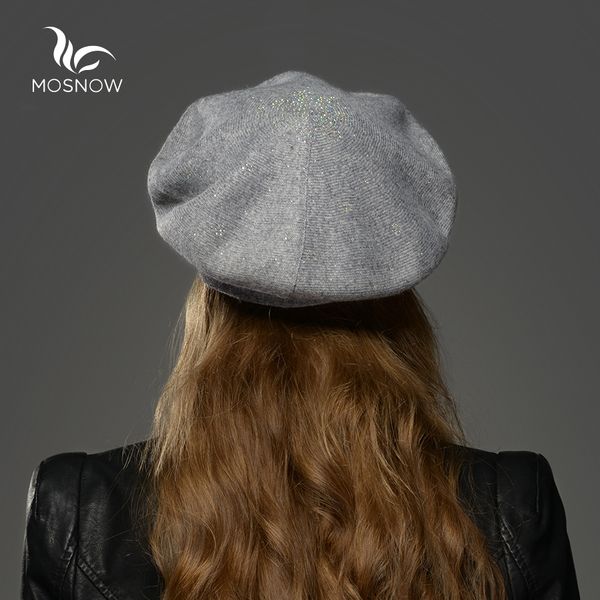 

winter hat ladies berets wool cashmere beanie women brand casual bonnet female vintage knitted cap for girls 201027, Blue;gray