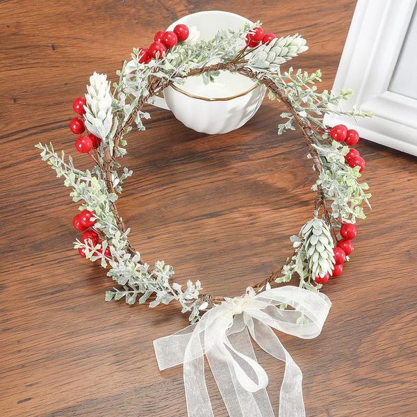 

haimeikang fairy floral wreath headbands for girls flower headband bride bridesmaid wedding hair accessories new jllxnr
