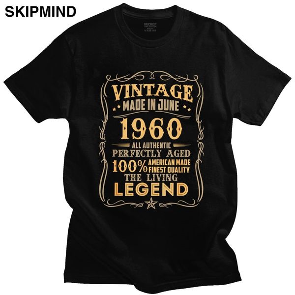 

vintage june 1960 60 years old male short sleeved casual 60th birthday legend clothes sport hooded sweatshirt hoodie t shirt
